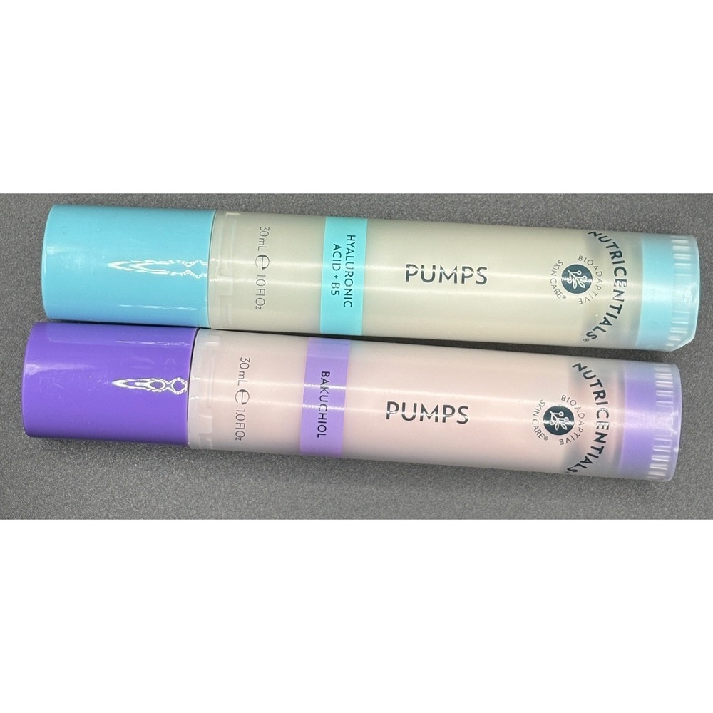 Nu Skin Nutricentials Pumps Hyaluronic Acid B5 and Bakuchiol 30mL Set of 2 - Picture 7 of 8